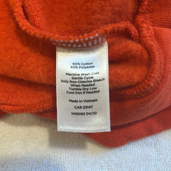 Talbots Cowl Neck Pullover Orange Sweatshirt - Picture 5 of 5